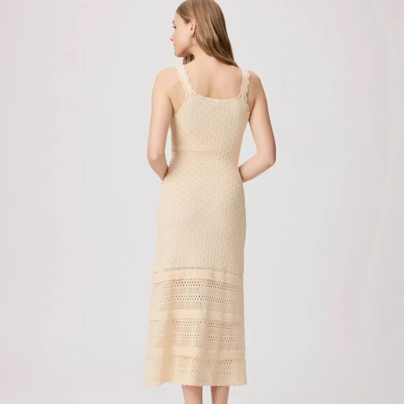PAIGE  faustine crochet dress in Ecru Size M New With Tags $279 - Picture 2 of 9